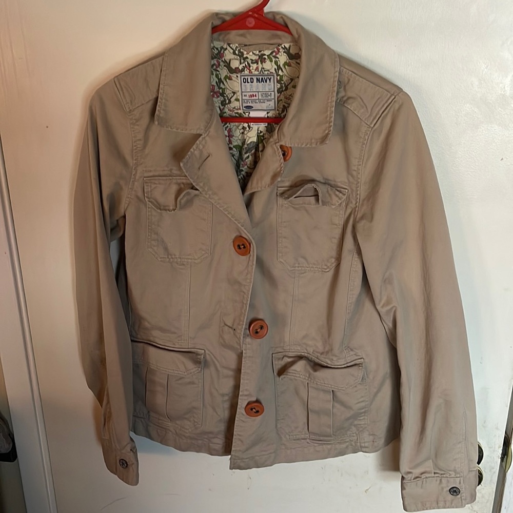 old navy flower print spring cover up jacket coat